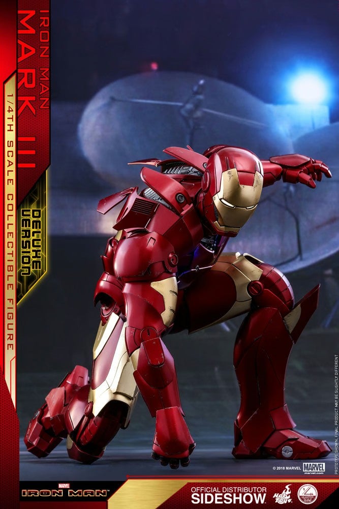 Hot Toys QS012 Iron Man Mark III 1/4 Scale Figure Deluxe Version