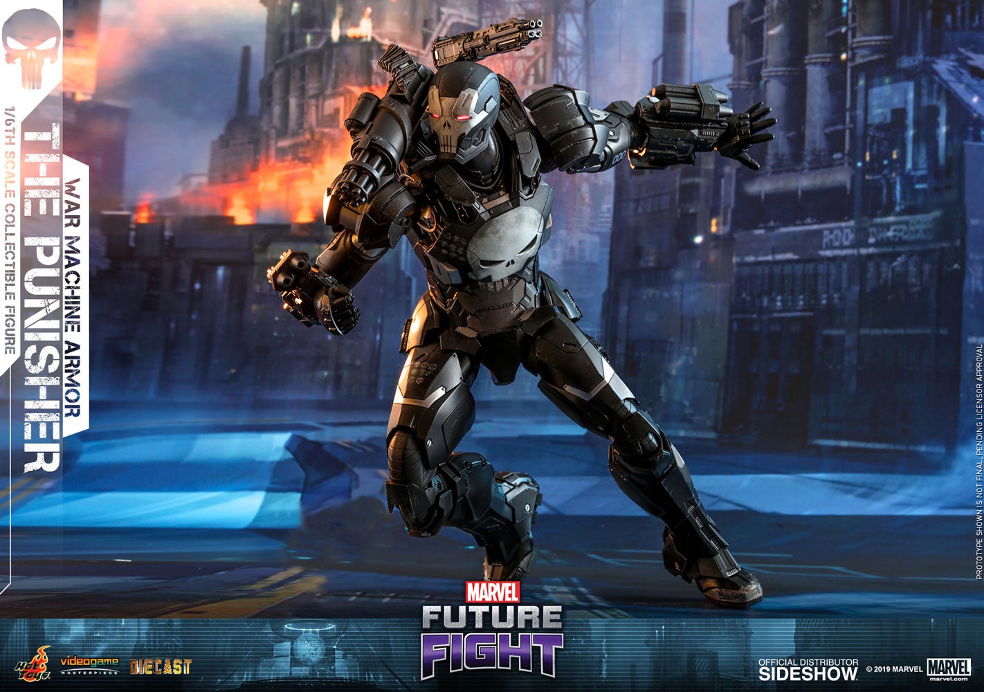 Hot Toys VGM033D28 Marvel Future Fight Punisher War Machine Sealed