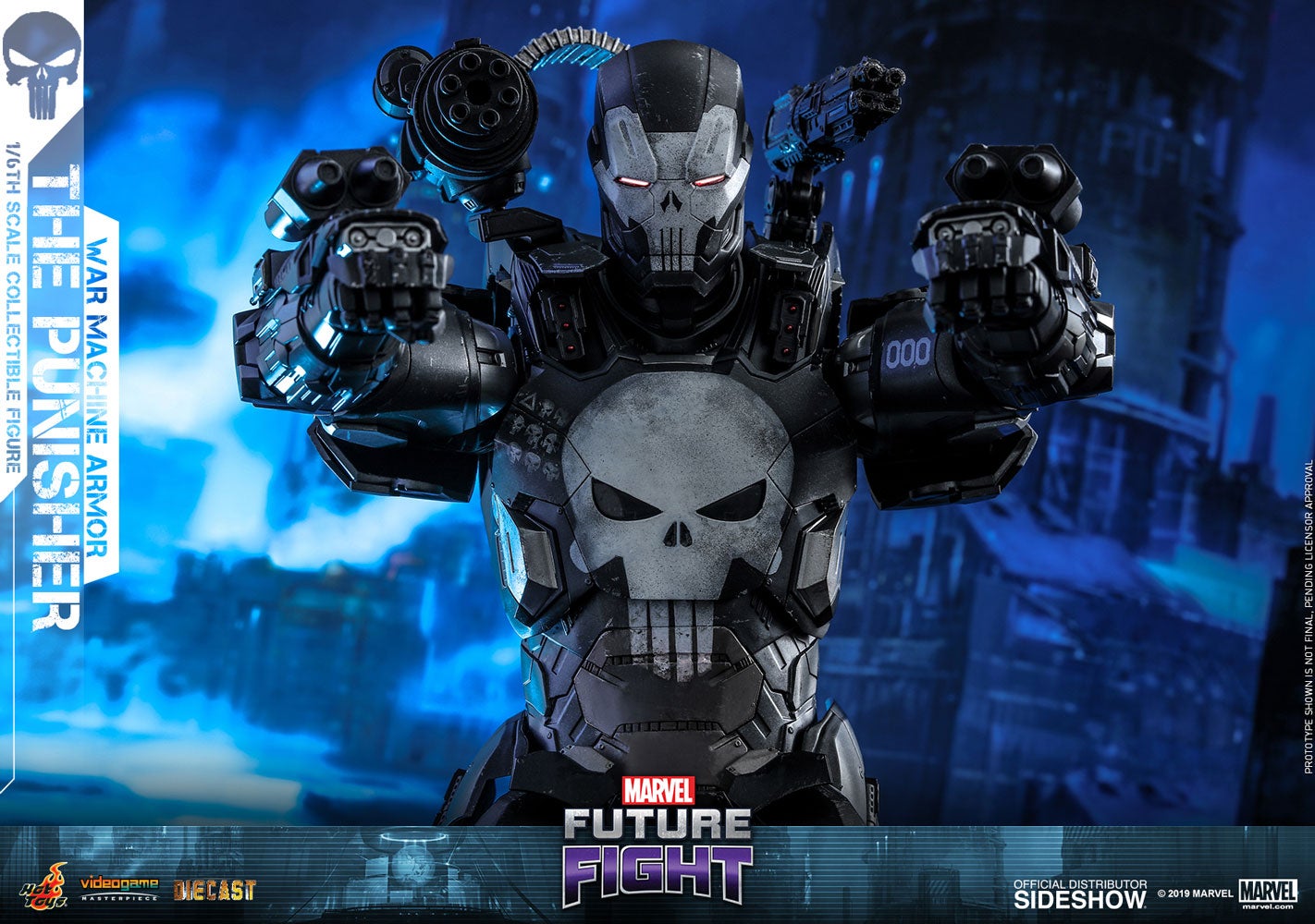 Hot Toys VGM033D28 Marvel Future Fight Punisher War Machine Sealed