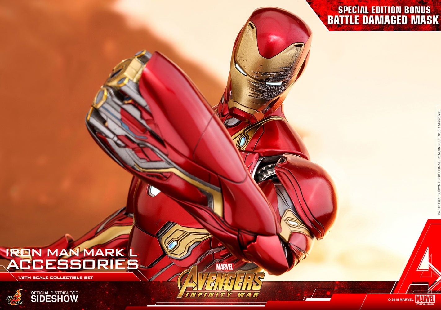 Hot Toys MMS473D23 Iron Man Mark L Armor with Optional Accessories