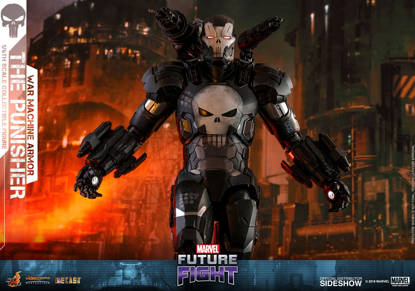 Hot Toys VGM033D28 Marvel Future Fight Punisher War Machine Sealed