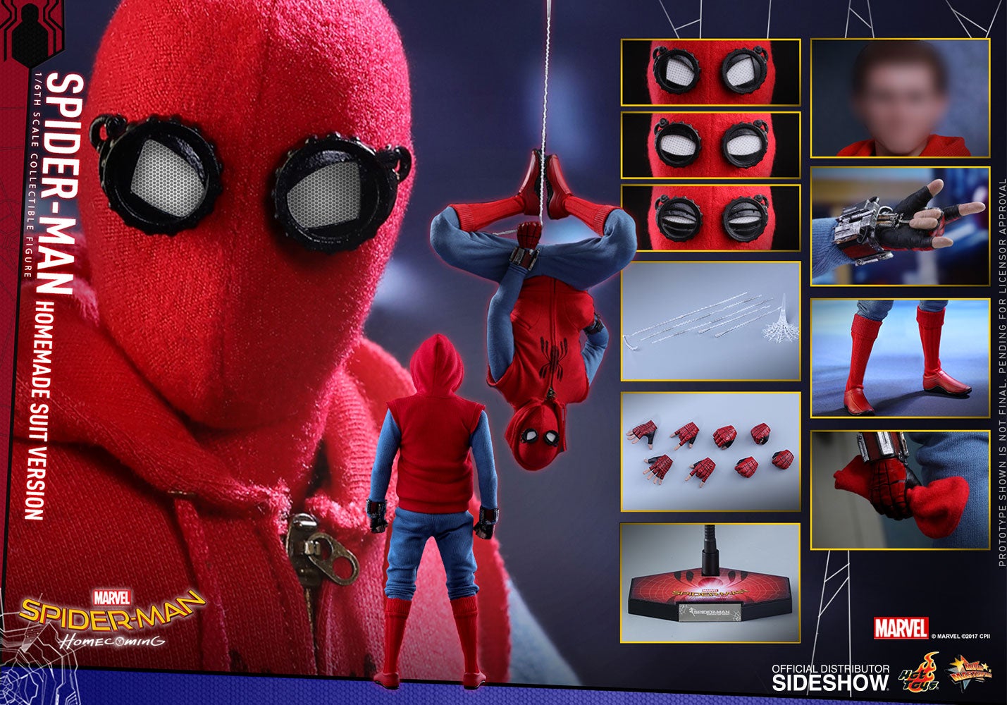 SPIDER-MAN HOMEMADE SUIT hot toys 開封美品 SPIDER-MAN HOMEMADE SUIT hot toys 開封美品 アメコミ