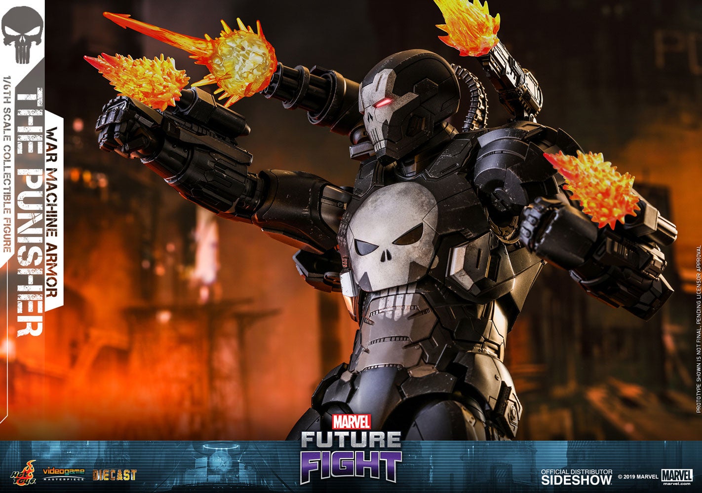 Hot Toys VGM033D28 Marvel Future Fight Punisher War Machine Sealed