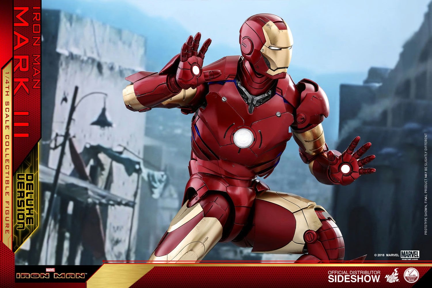 Hot Toys QS012 Iron Man Mark III 1/4 Scale Figure Deluxe Version 