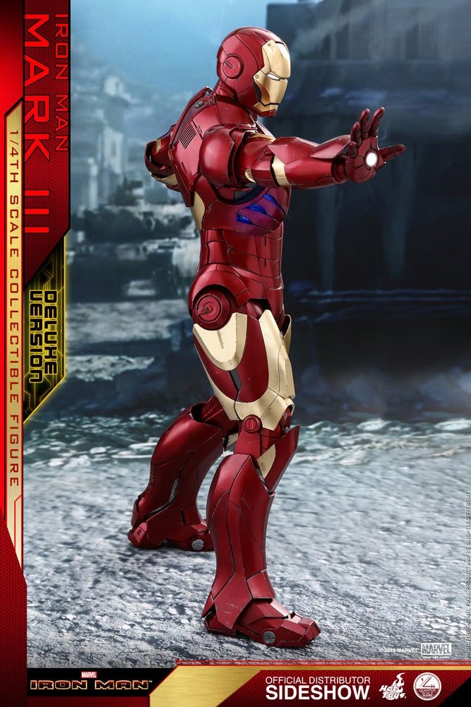Hot Toys QS012 Iron Man Mark III 1/4 Scale Figure Deluxe Version